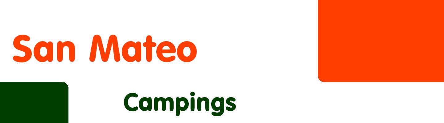 Best campings in San Mateo - Rating & Reviews